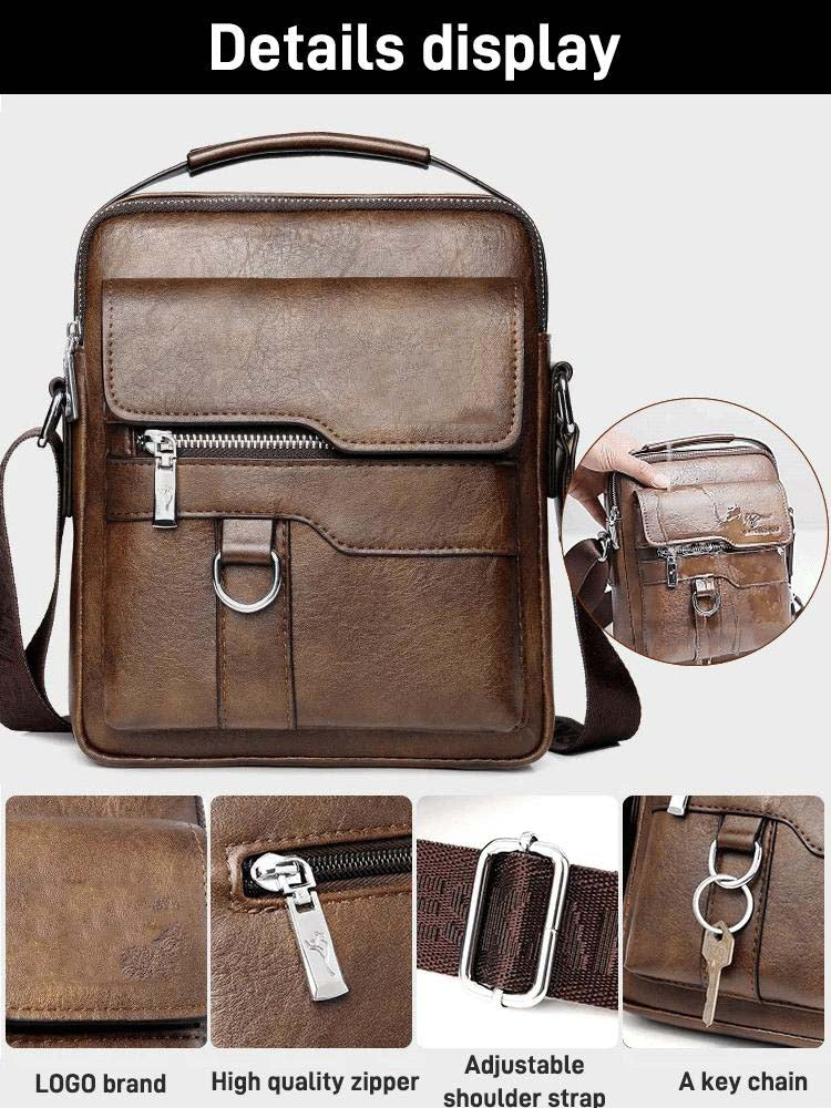 🎁2026 New Arrivals 50% OFF💥Business Men's Casual Crossbody Bag – Water-Resistant PU Leather – Practical Shoulder Messenger Bag 🌧️