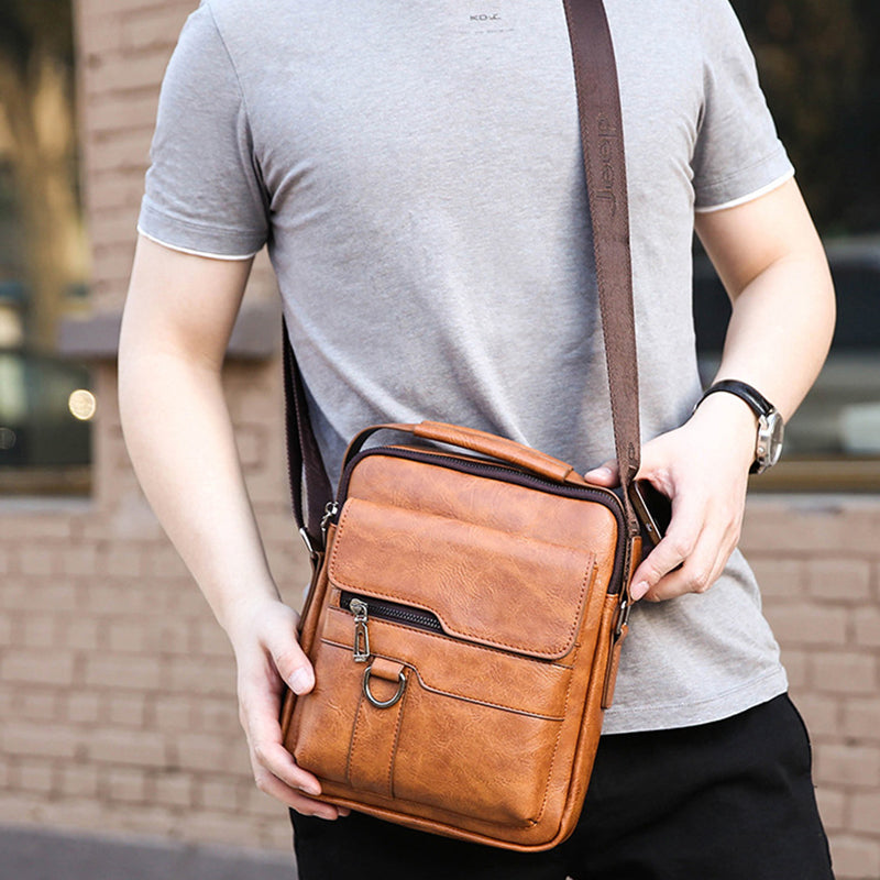 💼60% OFF NOW! ✨ Men's Business Casual Large Capacity Bag - Durable Nylon with Laptop Compartment & Organized Pockets for Work & Travel 🚀👜