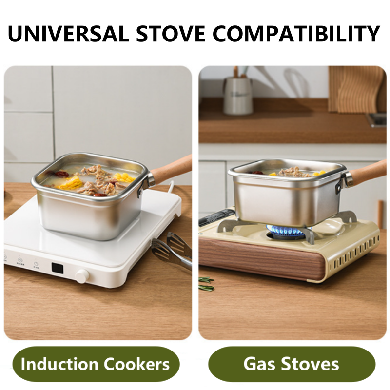 Multifunctional cooking set for frying: deep fryer, hob, fresh food storage and vegetable washing