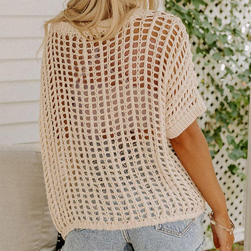 🎁2026 New Hot Sale - Women's Round Neck Short Sleeve Shirt