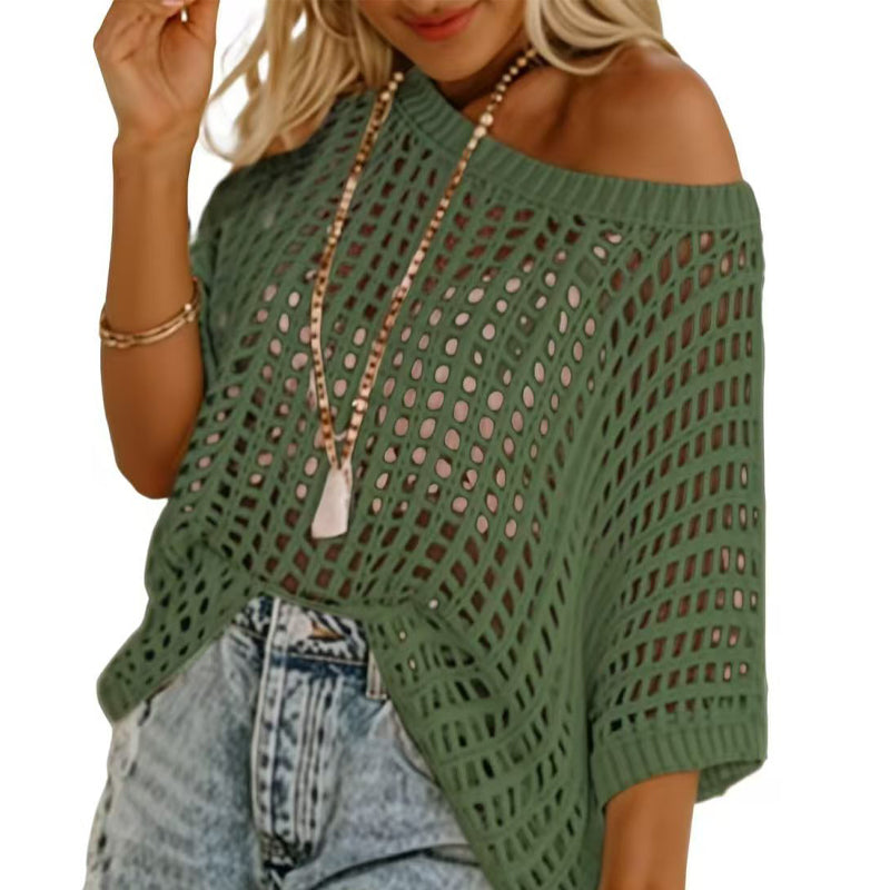 🎁2026 New Hot Sale - Women's Round Neck Short Sleeve Shirt