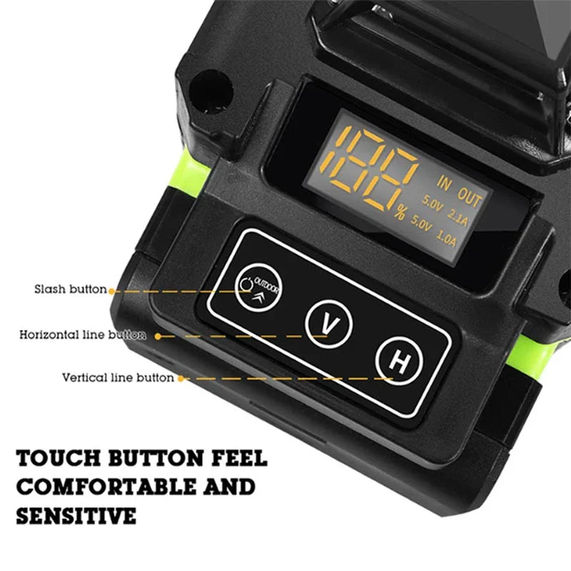 📢📢50% OFF !! ⏰16 Lines Green Light Laser Level Self Leveling Tool🎉