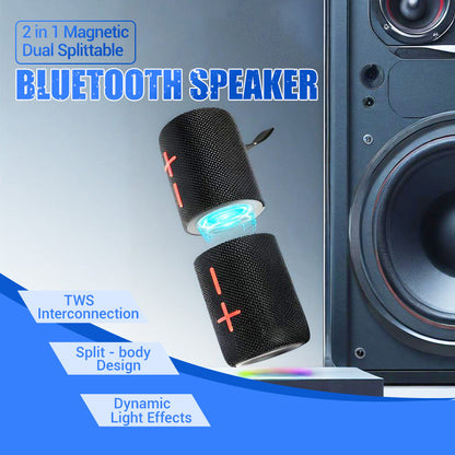 🎁 Hot Sale 50% OFF 🔥 2 in 1 Magnetic Dual Splittable Bluetooth Speaker