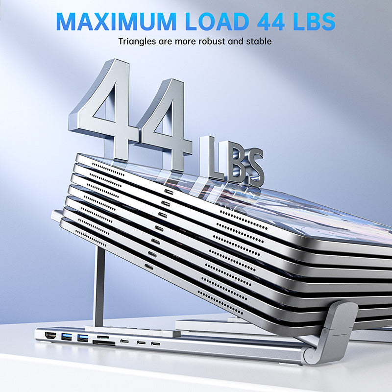 🔥Limited-time offer-USB-C Docking Station Laptop Stand with 4K HDMI