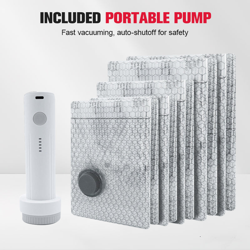 🎁2026 New Arrivals 50% OFF💥Travel Vacuum Storage Bags with Portable Electric Pump