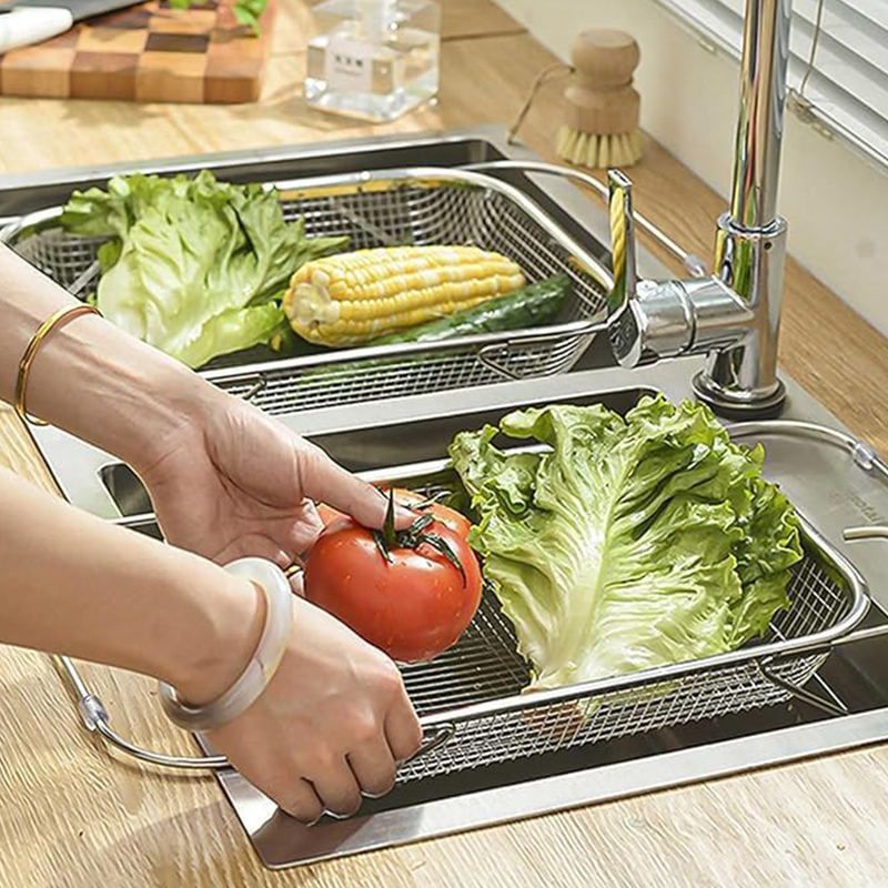 🎉HOT SALE🎉Stainless Steel Telescopic Drainer Basket