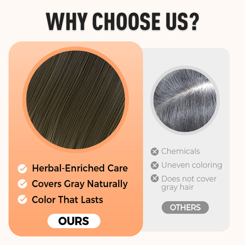 💆‍♀️Buy 2 Get 1 Free🌿Plant Extract Hair Dye for Gray Hair