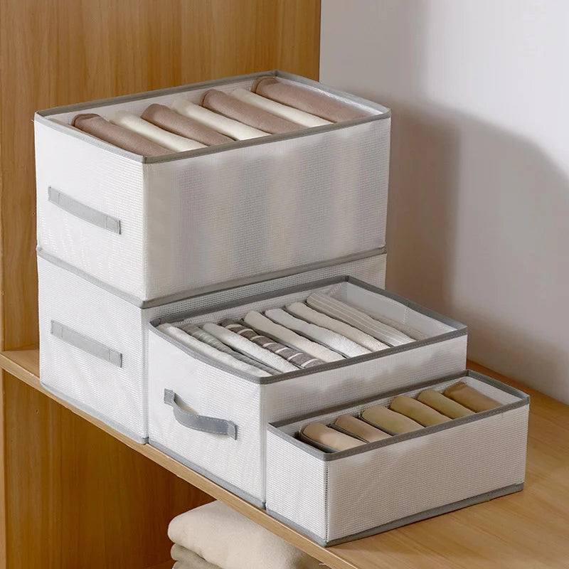 👕 7-Grid Wardrobe Organizer | Space-Saving Storage