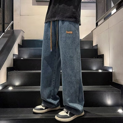 📢📢50% OFF !!!⏰Men's Casual Loose Fit Wide Leg Jeans