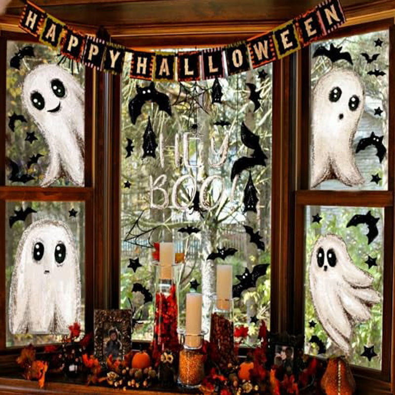 🔥 LAST DAY PROMOTION - 50%OFF 🔥  Cute & Fun Halloween Ghost Static Window Cling