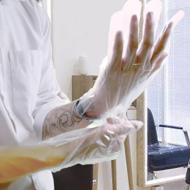 📢 LIMITED TIME 50% OFF & IN STOCK! ⏰🥢 100 Pcs Transparent Food Contact Disposable Gloves – Highly Elastic, Hygienic & Widely Applicable! ✨