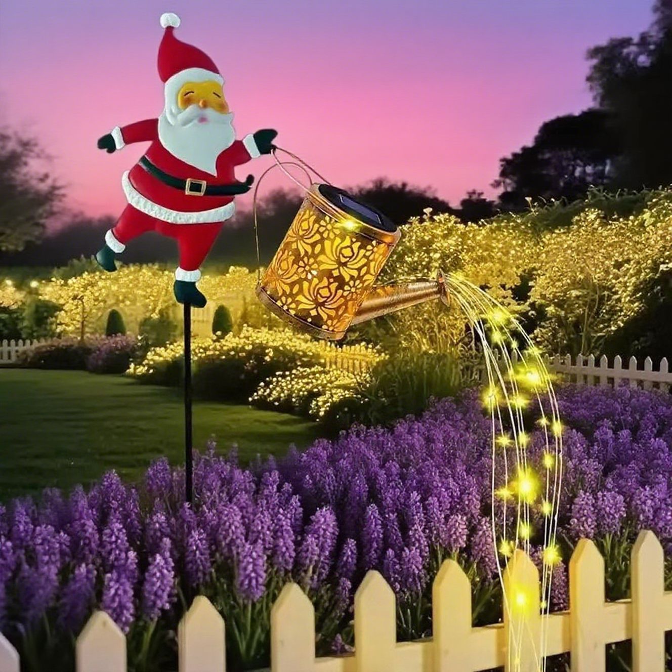 🎅 50% OFF FLASH SALE! ✨Solar Christmas Santa Decor Lights – Weather‑Resistant, 5 Styles 🎁