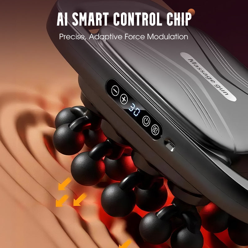 🔥Limited-time offer-Smart Multi-Head Massage Gun with Red Light