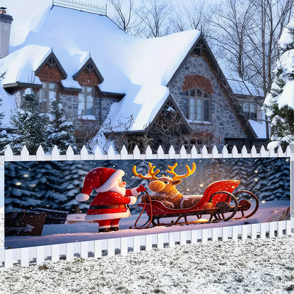 📢📢50% OFF !! ⏰ Merry Christmas Hanging Banner – Outdoor festive decor ✨