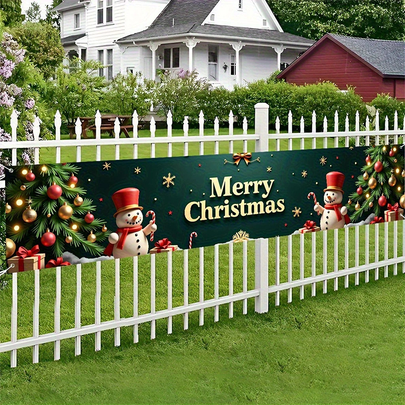 📢📢50% OFF !! ⏰ Merry Christmas Hanging Banner – Outdoor festive decor ✨