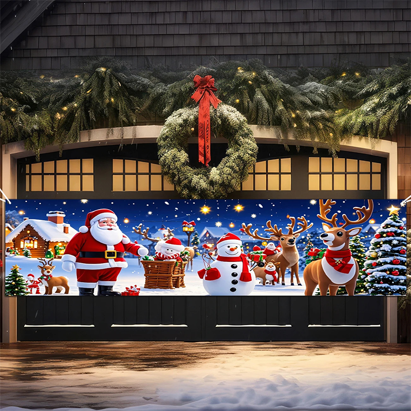 📢📢50% OFF !! ⏰ Merry Christmas Hanging Banner – Outdoor festive decor ✨