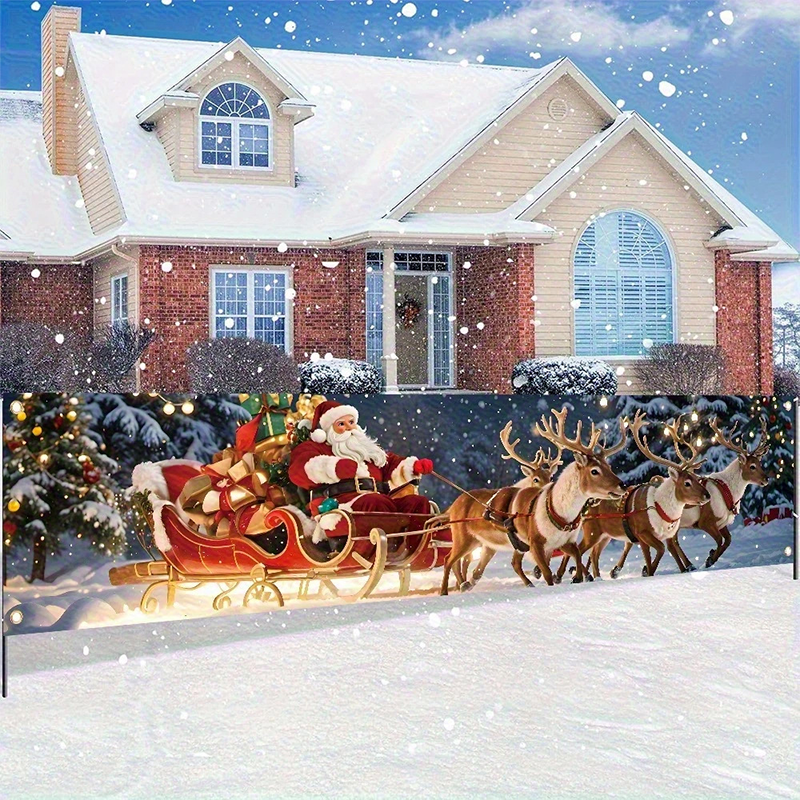 📢📢50% OFF !! ⏰ Merry Christmas Hanging Banner – Outdoor festive decor ✨