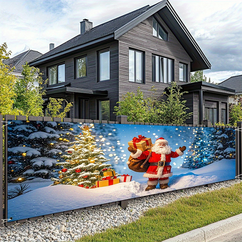 📢📢50% OFF !! ⏰ Merry Christmas Hanging Banner – Outdoor festive decor ✨