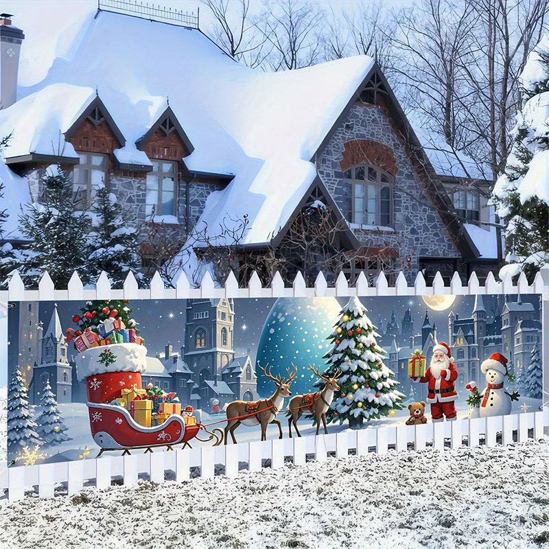 📢📢50% OFF !! ⏰ Merry Christmas Hanging Banner – Outdoor festive decor ✨