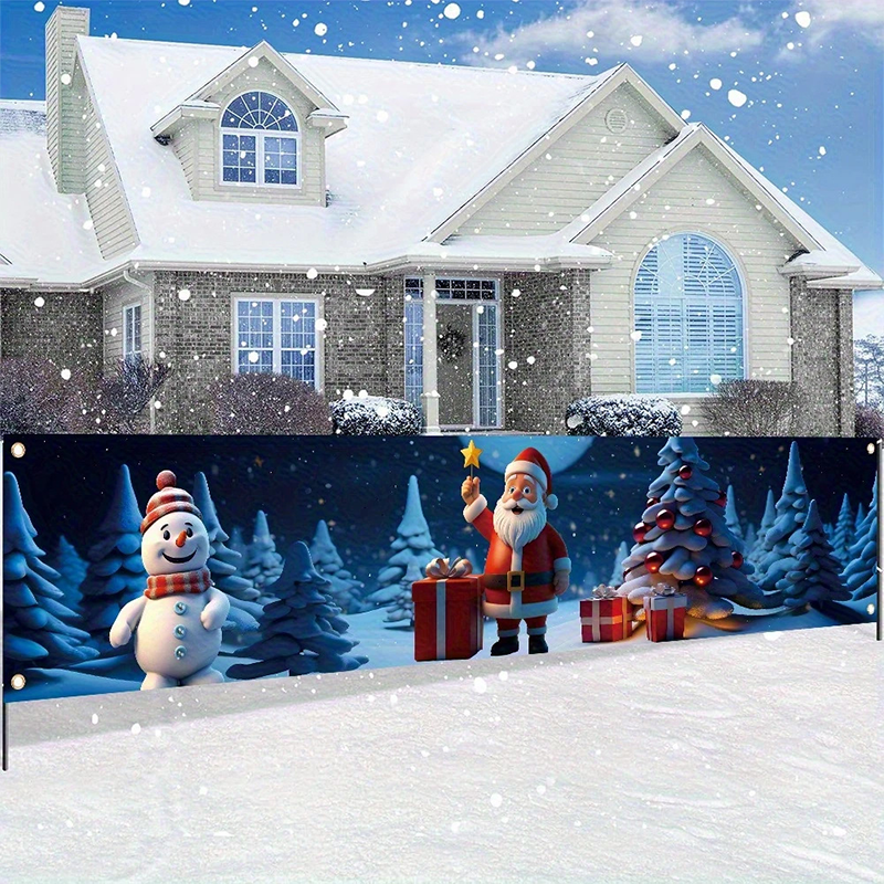 📢📢50% OFF !! ⏰ Merry Christmas Hanging Banner – Outdoor festive decor ✨