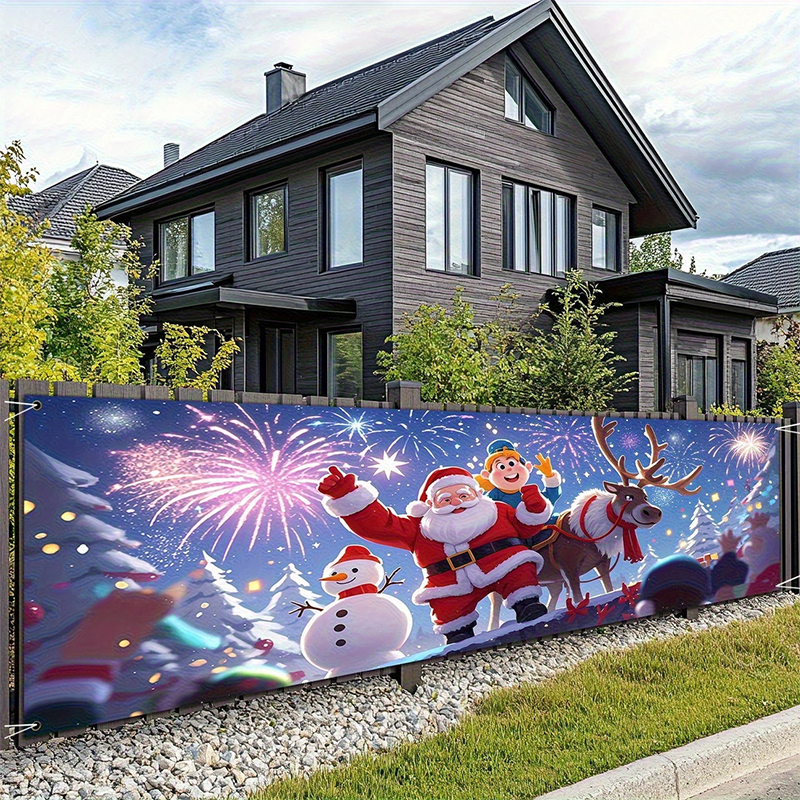 📢📢50% OFF !! ⏰ Merry Christmas Hanging Banner – Outdoor festive decor ✨