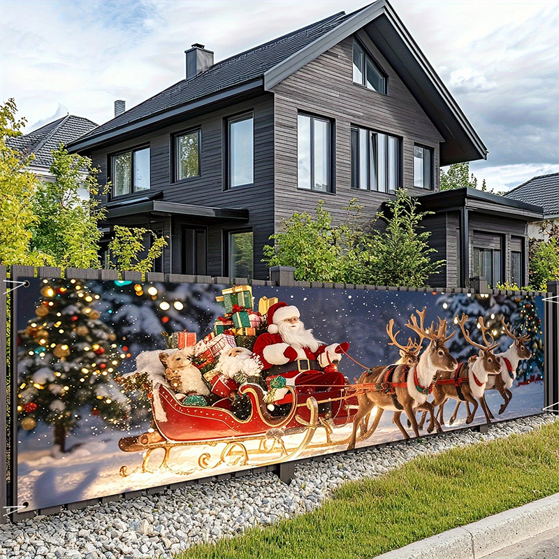 📢📢50% OFF !! ⏰ Merry Christmas Hanging Banner – Outdoor festive decor ✨