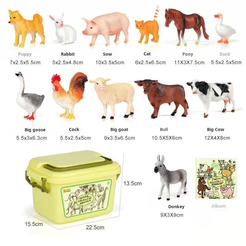 🦖28PCS Simulation Animal Models - Exploring the Fantasy Animal World