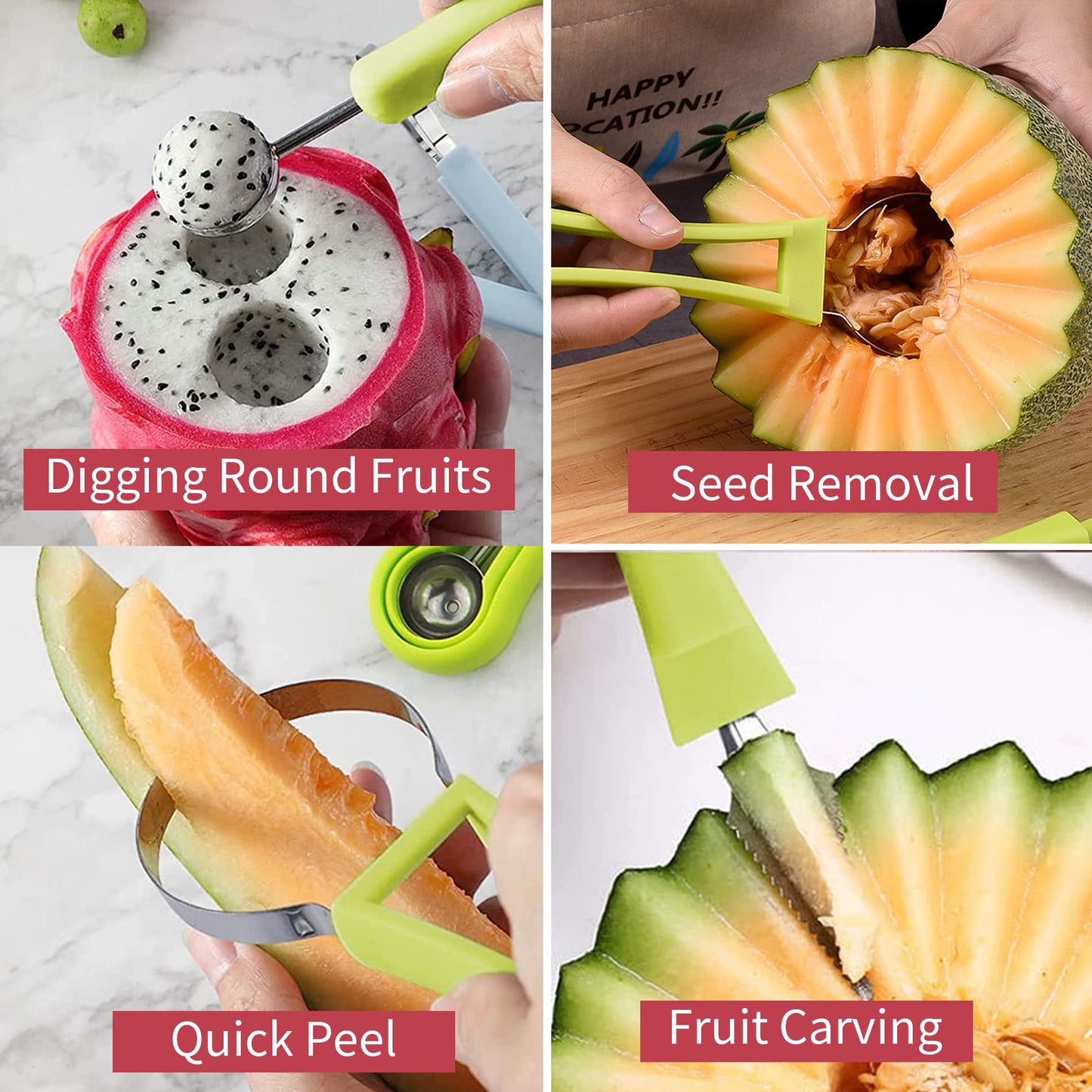 📢📢Buy 2 Get 1 Free !! ⏰🍉3 in 1 Fruit Tool Knife