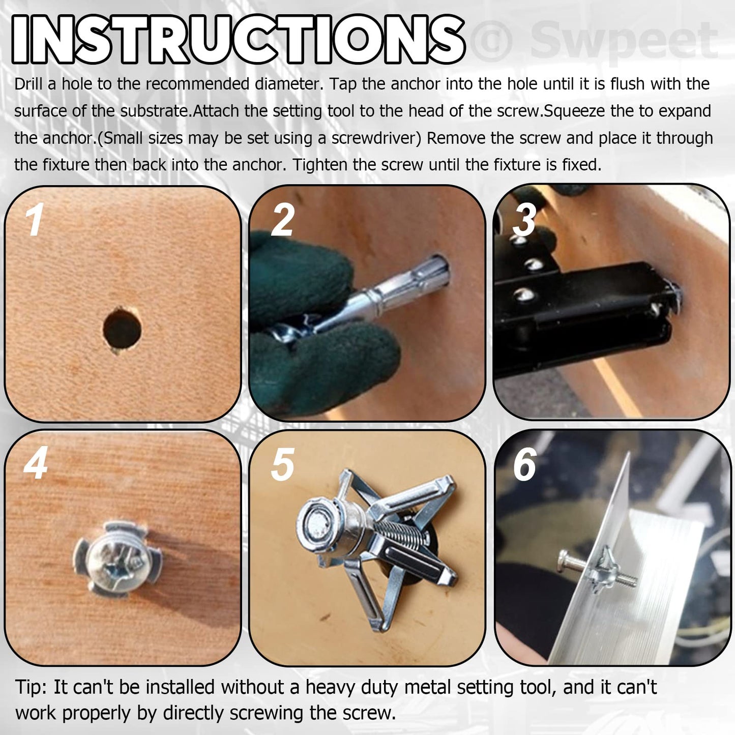 🔧 50% OFF! ⚙️ Expansion Screw Petal Nut – Strong hold & easy install 🏠