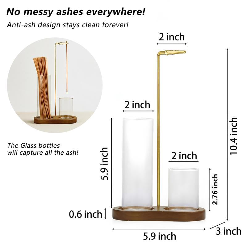 🥳2026 HOT SALE🥳💞50% OFF!✨ 💝2 in 1 Incense & Candle Holder Natural Wood Base Aromatherapy Diffuser
