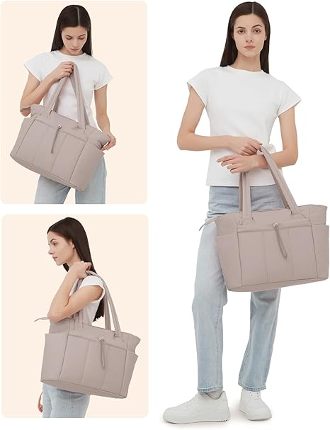 🎉 2026 Sale — Over 89,000 Sold! 👜 Wandering Nature Puffer Tote Bag – Cup Holder & Laptop Compartment 🎒