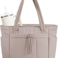 💕🎁Wandering Nature Puffer Tote Bag with Cup Holder & Laptop Compartment & Trolley Sleeve for Travel, Work, Nurse, Women