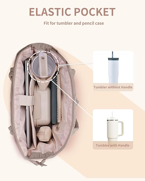 🎉 2026 Sale — Over 89,000 Sold! 👜 Wandering Nature Puffer Tote Bag – Cup Holder & Laptop Compartment 🎒