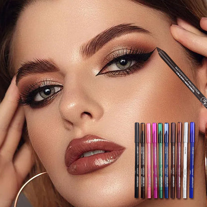 10PCS Colored Eyeliner Gel Pens