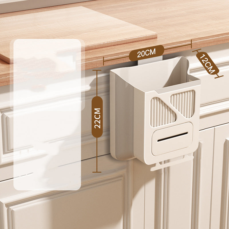 🎉LIMITED-TIME 50% OFF! 🍃 Foldable Hanging Kitchen Waste Trash Can ✨