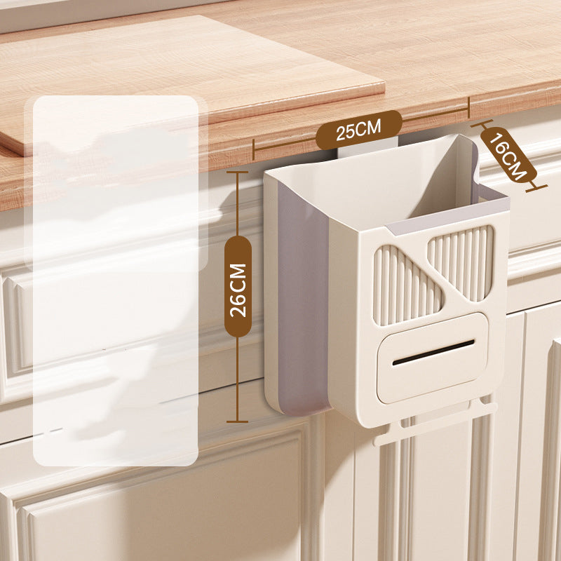 🎉LIMITED-TIME 50% OFF! 🍃 Foldable Hanging Kitchen Waste Trash Can ✨