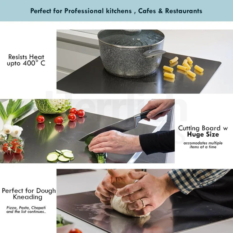 🎁2026 New Arrivals 50% OFF💥Must‑Have Cooking Tool！🥩🥦Safer, Cleaner & More Convenient!💥304 Stainless Steel Cutting Board