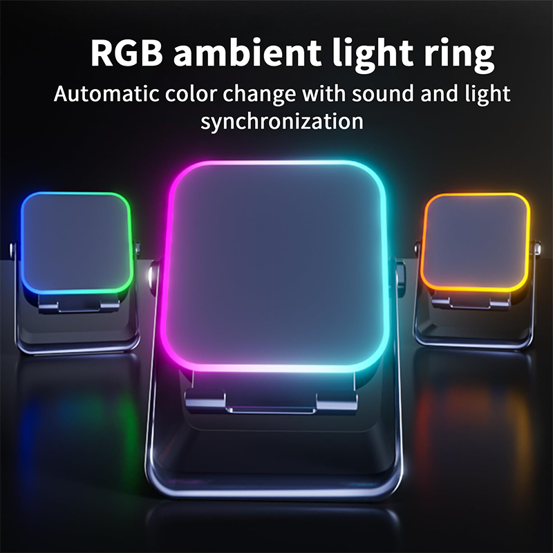 💎 50% OFF 5-IN-1 WIRELESS SPEAKER STAND! 💎 Induction Audio, Phone Holder & Ambient Light