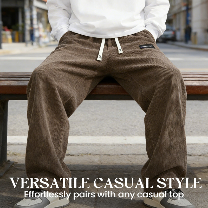 👖Spring New Arrivals 50% Off!🔥Men's Loose-Fit Drawstring Pants with Pockets