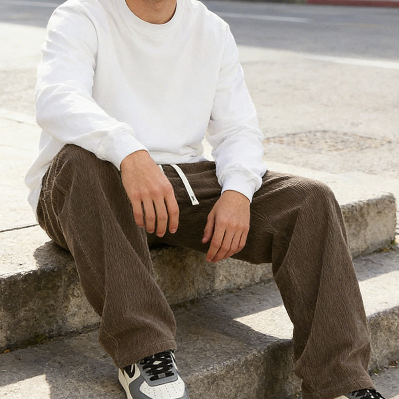 👖Spring New Arrivals 50% Off!🔥Men's Loose-Fit Drawstring Pants with Pockets