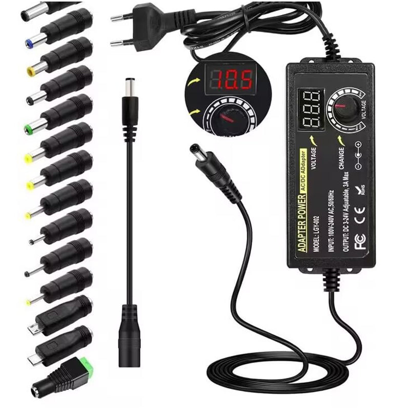 Adjustable 3V-24V 3A Universal AC/DC Power Adapter