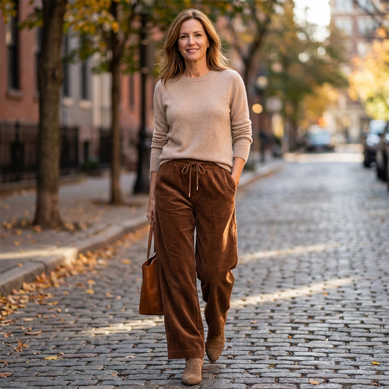 💖Casual Loose Fit Corduroy Trousers for Women