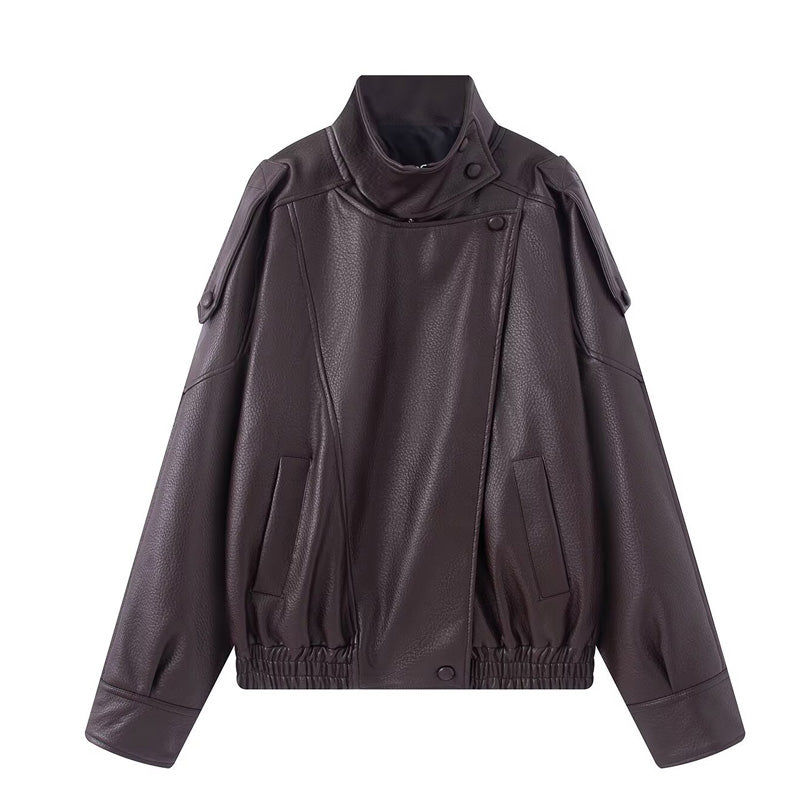 💥2026 HOT SALE⚡50K+ SOLD!⚡Cool Faux Leather Biker Jacket(FREE SHIPPING)