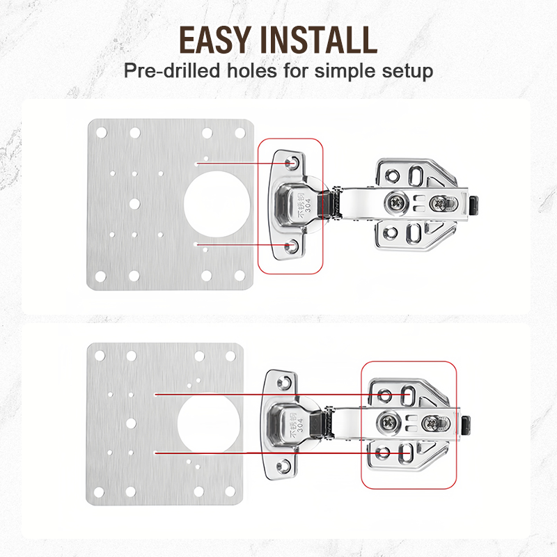 🔧50% OFF 🚪 Stainless Steel Hinge Repair Plate — Fix Loose Cabinet Doors Fast, No Replacement