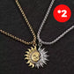 ⏳Time-Limited Special⏰ Sun & Moon Pendant Necklace Set – Symbolic Couple Jewelry, Asymmetrical Design & Meaningful Gift ✨