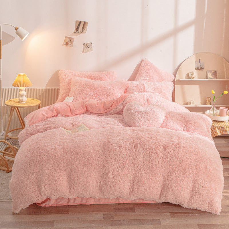 🛏️ 50% OFF! 🎁 Winter Plush Bedding Set – 4‑piece, warm & cozy ✨