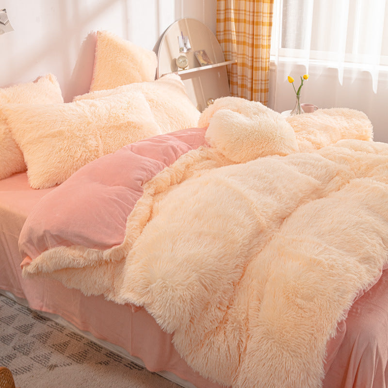 🛏️ 50% OFF! 🎁 Winter Plush Bedding Set – 4‑piece, warm & cozy ✨