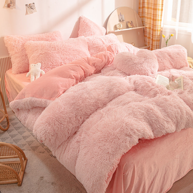 🔥Limited-Time Offer!🛏️Winter Plush Bedding Set – 4-Piece Warm & Cosy Set, Turn Your Bed Into a Snug Winter Retreat ✨