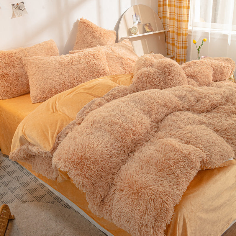 🔥Limited-Time Offer!🛏️Winter Plush Bedding Set – 4-Piece Warm & Cosy Set, Turn Your Bed Into a Snug Winter Retreat ✨