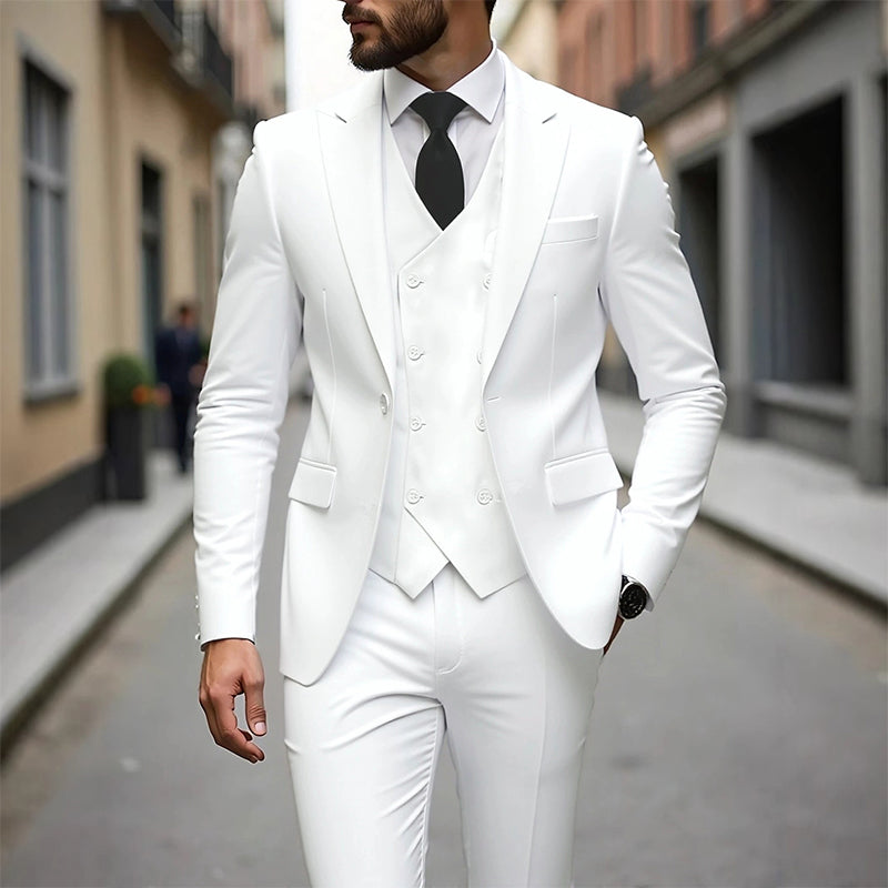 👔🕴️Men's Slim-Fit 3-Piece Suit Set – Tailored Fit, Premium Fabric & Perfect for Formal Occasions